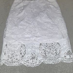 White A line LuLu skirt